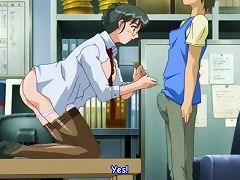 Anime Girls Getting It On While Working
